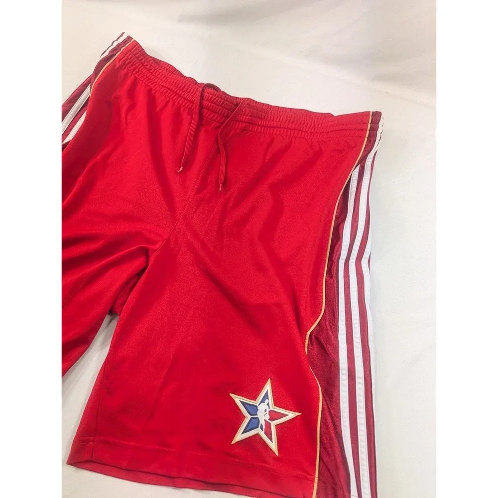 adidas NBA All-Star Dallas 2010 Western Conference Shorts Red White size XL